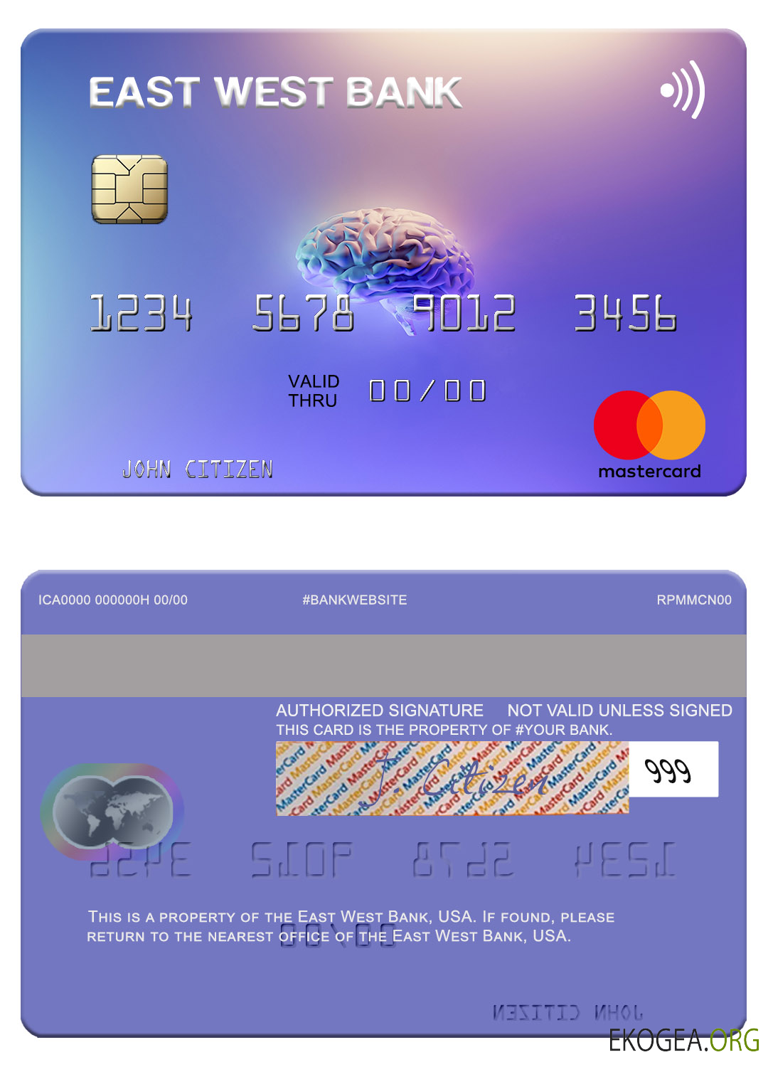 Mastercard de la Cisjordanie Est des États Unis